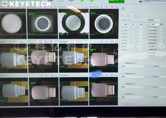 30cc - pharmazeutische Sichtprüfungs-System-Förderband-Linie Lösungen der Flaschen-100cc