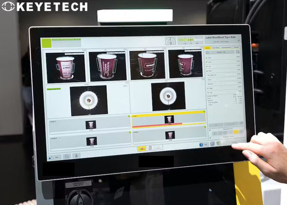 IML Becher Vision Sortierungssystem Qualitätskontrolle Visuelle Inspektionsmaschine