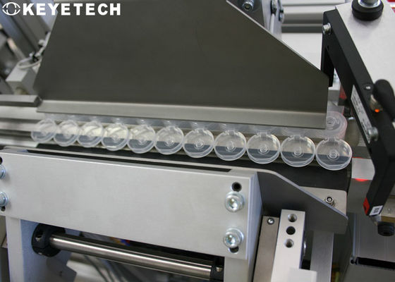 PP-Kunststoffkappen-Sichtprüfmaschine: Ausschuss wegen schwarzer Punkte und Gratfehler