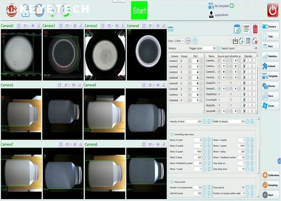 Flaschen-Sortiermaschine System zur visuellen Inspektion von Kunststoffverpackungen