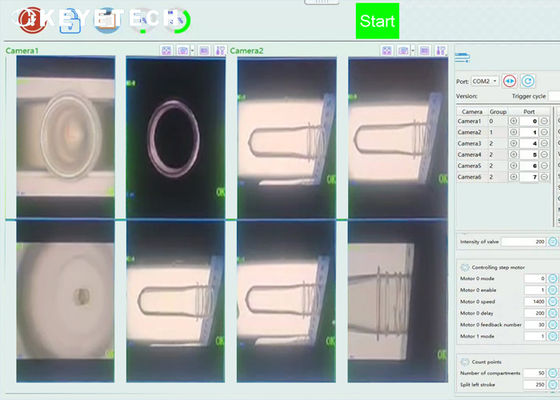 Offline-PET-Vorform-Vision-Inspektionsmaschine mit Materialbehandlungseinrichtung