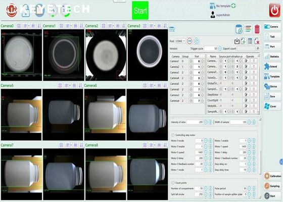 KEYE Innovatives System zur visuellen Überwachung von Flaschenbehältern