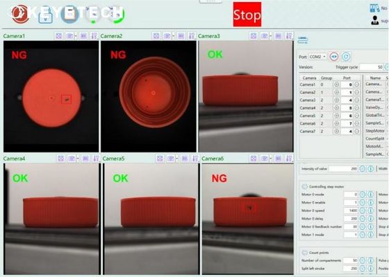 KI-intelligente Blickmaschine für Bericap-Produkte